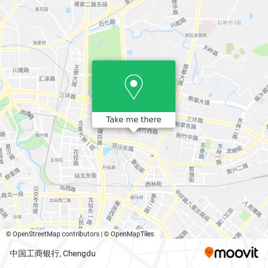 中国工商银行 map
