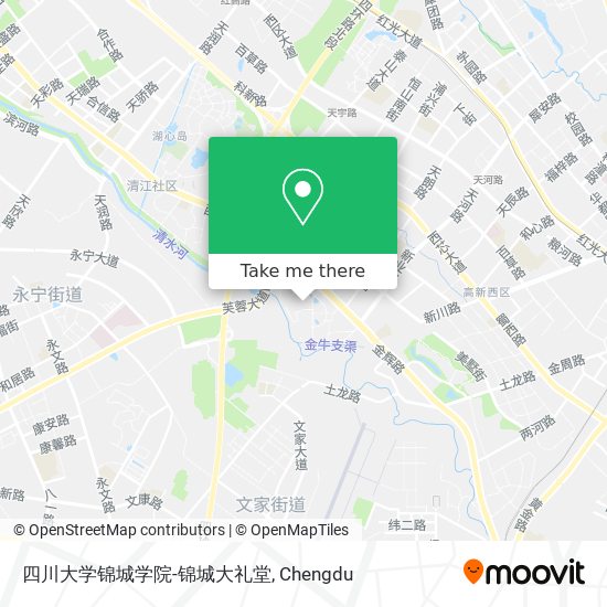 四川大学锦城学院-锦城大礼堂 map