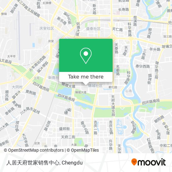 人居天府世家销售中心 map