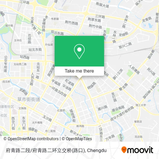 府青路二段/府青路二环立交桥(路口) map