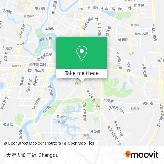 天府大道广福 map