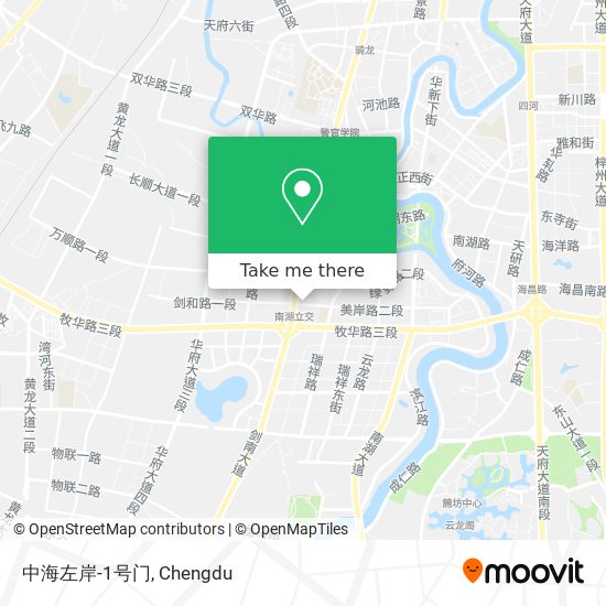 中海左岸-1号门 map