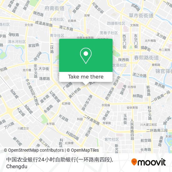 中国农业银行24小时自助银行(一环路南四段) map