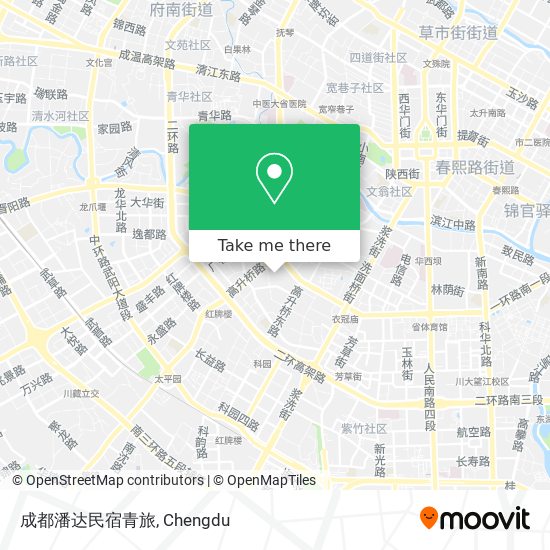 成都潘达民宿青旅 map