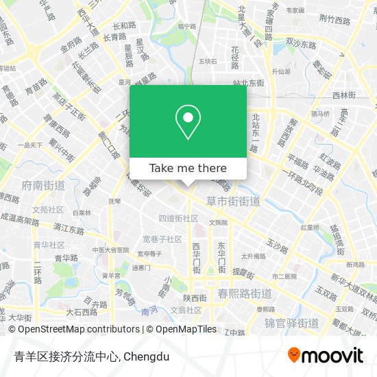 青羊区接济分流中心 map