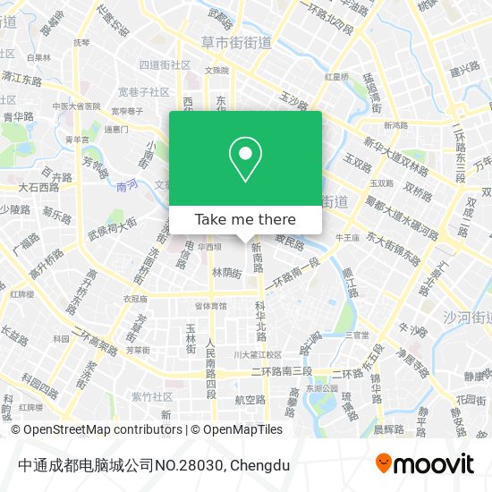 中通成都电脑城公司NO.28030 map