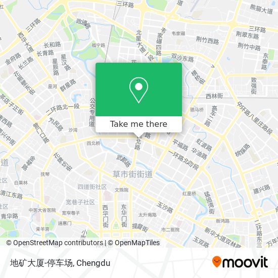地矿大厦-停车场 map