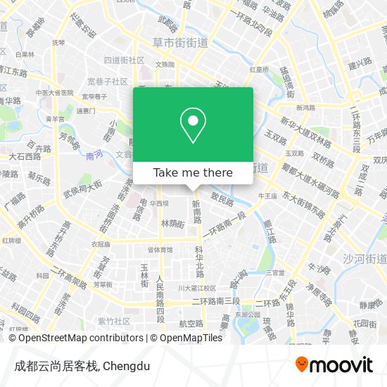 成都云尚居客栈 map