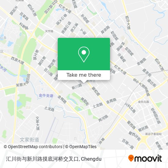 汇川街与新川路摸底河桥交叉口 map