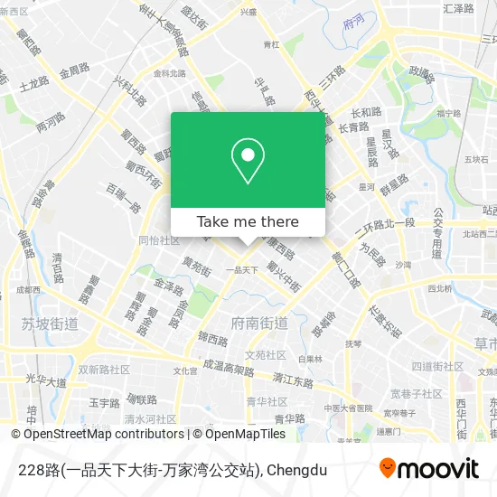 228路(一品天下大街-万家湾公交站) map