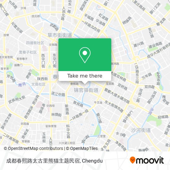 成都春熙路太古里熊猫主题民宿 map