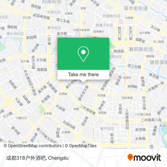 成都318户外酒吧 map