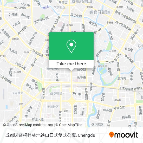 成都咪酱桐梓林地铁口日式复式公寓 map