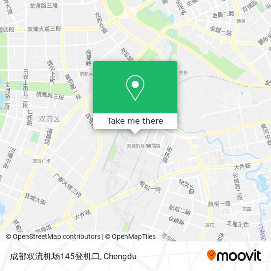 成都双流机场145登机口 map