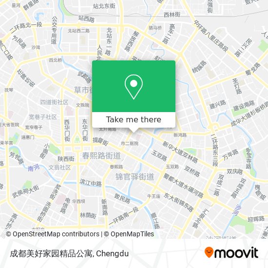 成都美好家园精品公寓 map
