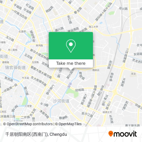 千居朝阳南区(西南门) map