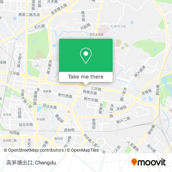 高笋塘出口 map