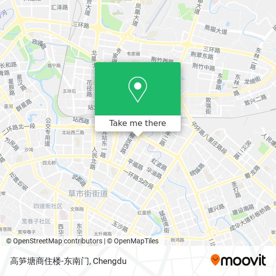 高笋塘商住楼-东南门 map
