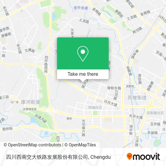 四川西南交大铁路发展股份有限公司 map
