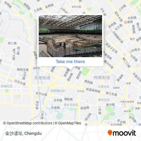 金沙遗址 map