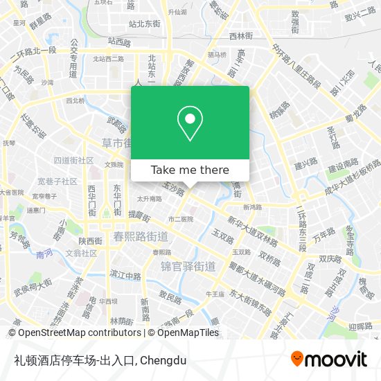 礼顿酒店停车场-出入口 map