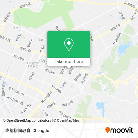 成都指间教育 map