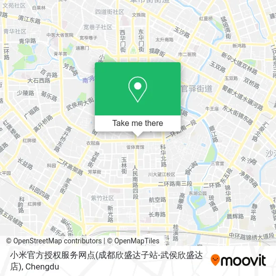 小米官方授权服务网点(成都欣盛达子站-武侯欣盛达店) map