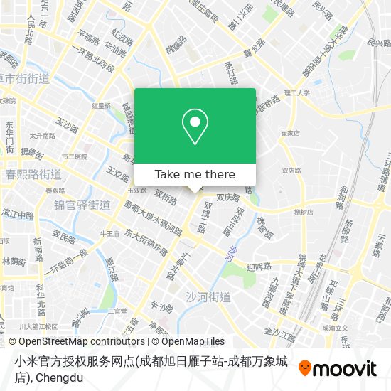 小米官方授权服务网点(成都旭日雁子站-成都万象城店) map