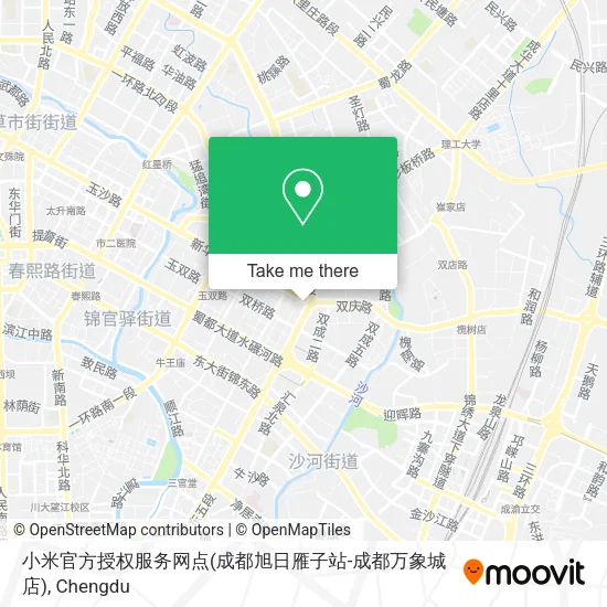 小米官方授权服务网点(成都旭日雁子站-成都万象城店) map