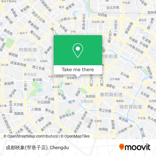 成都映象(窄巷子店) map
