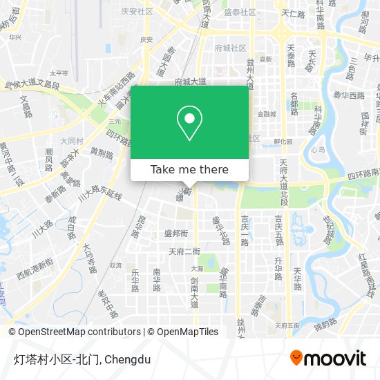 灯塔村小区-北门 map