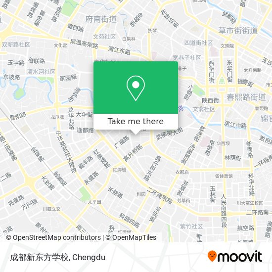 成都新东方学校 map