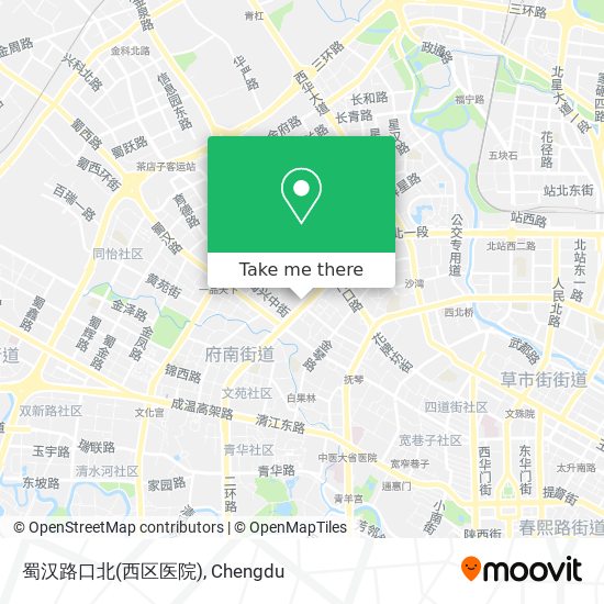 蜀汉路口北(西区医院) map