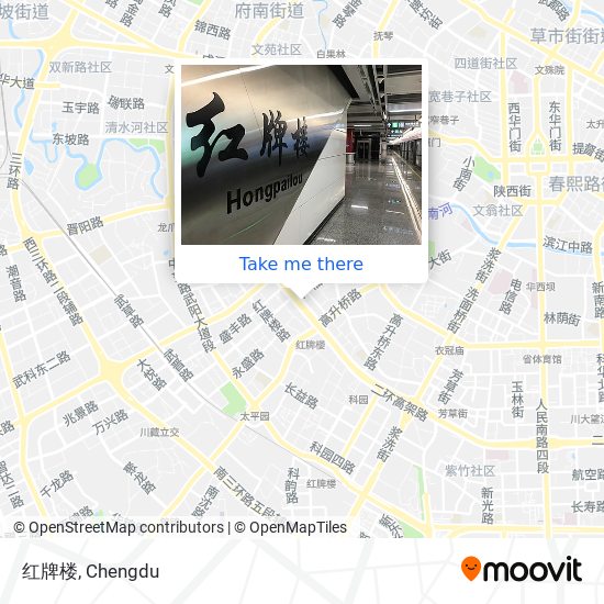 红牌楼 map
