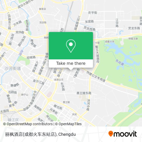 丽枫酒店(成都火车东站店) map