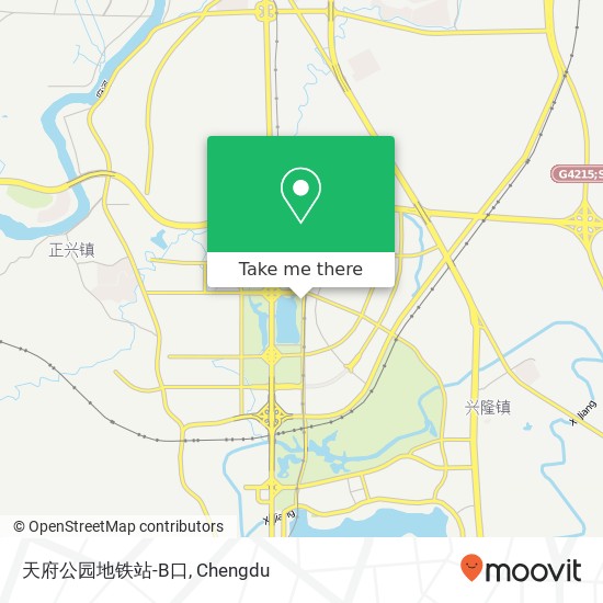 天府公园地铁站-B口 map