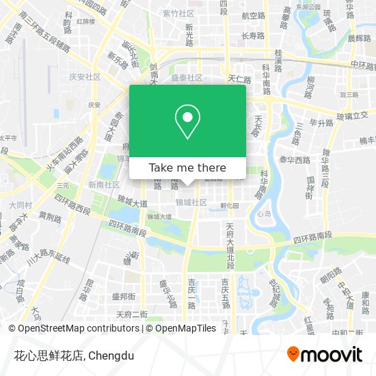 花心思鲜花店 map