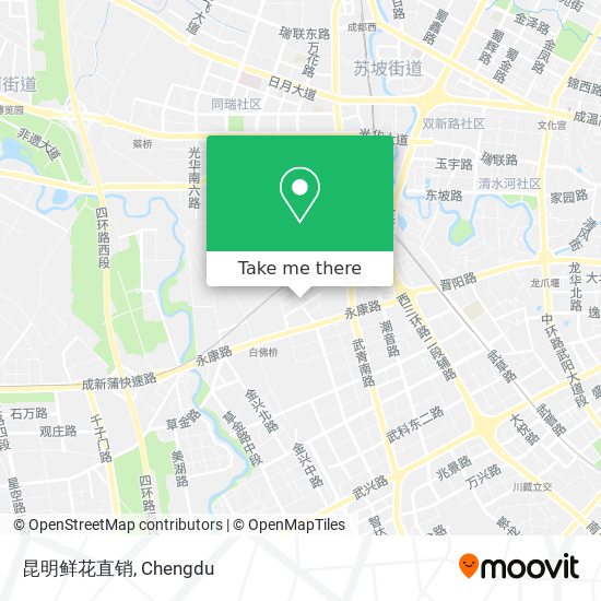 昆明鲜花直销 map