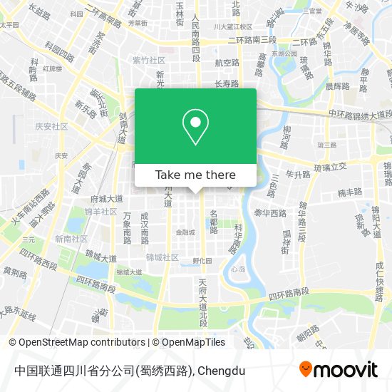 中国联通四川省分公司(蜀绣西路) map