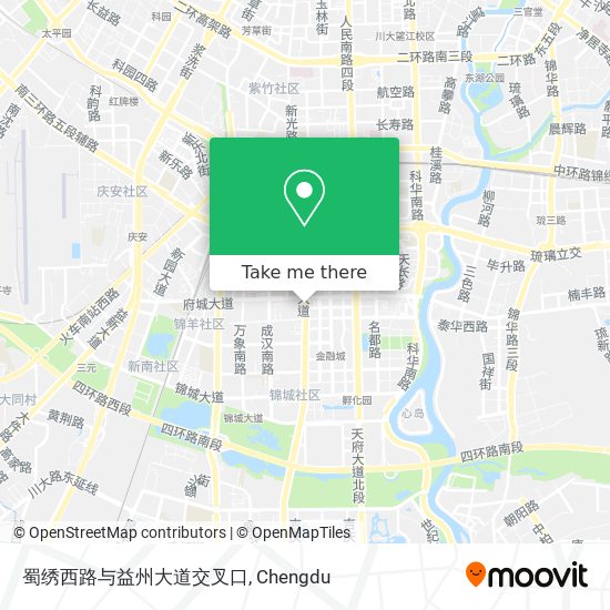 蜀绣西路与益州大道交叉口 map