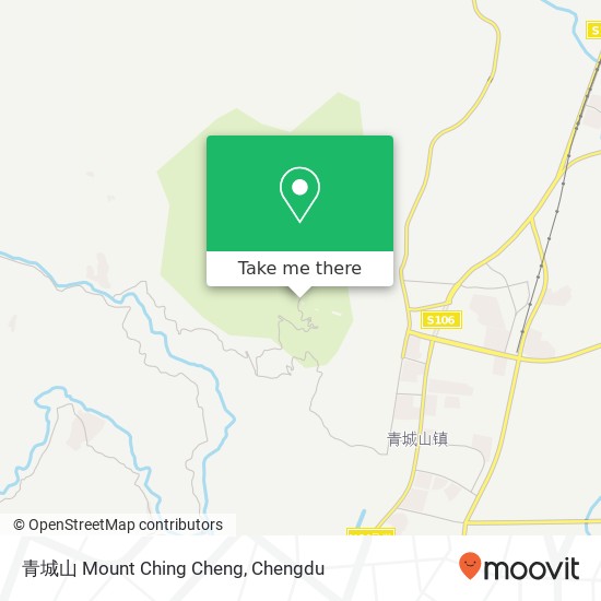 青城山 Mount Ching Cheng map