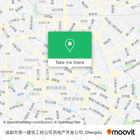 成都市第一建筑工程公司房地产开发公司 map
