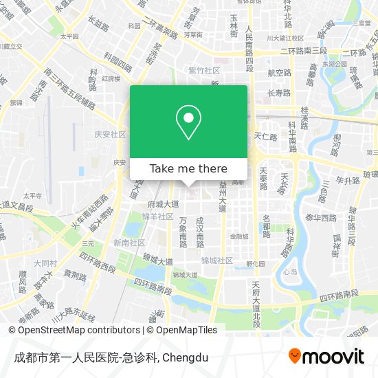 成都市第一人民医院-急诊科 map