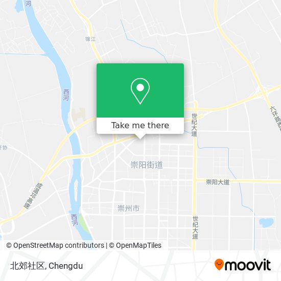 北郊社区 map