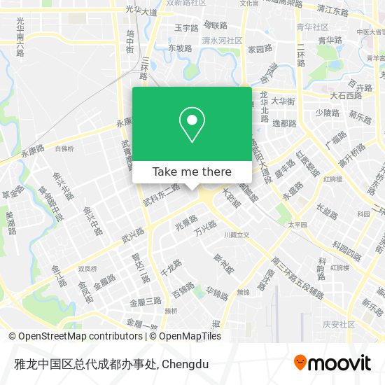 雅龙中国区总代成都办事处 map