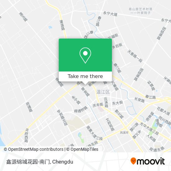 鑫源锦城花园-南门 map