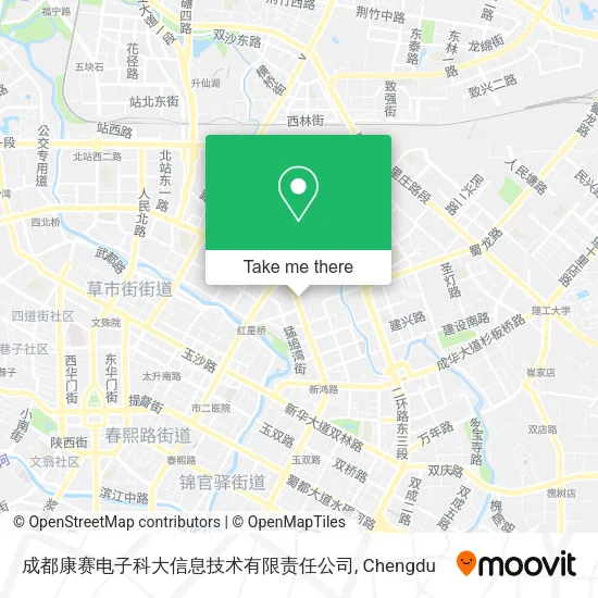 成都康赛电子科大信息技术有限责任公司 map