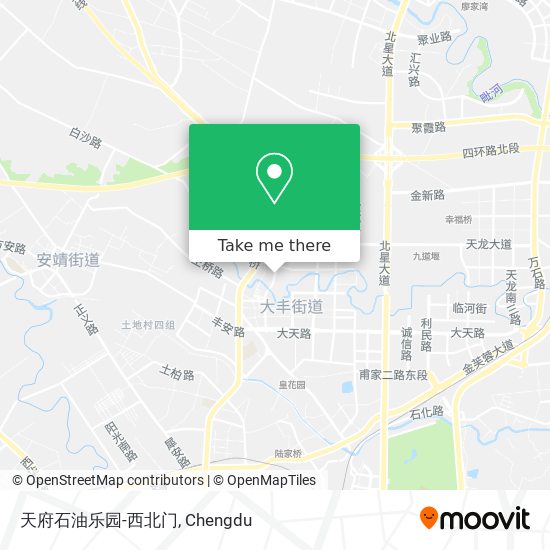 天府石油乐园-西北门 map