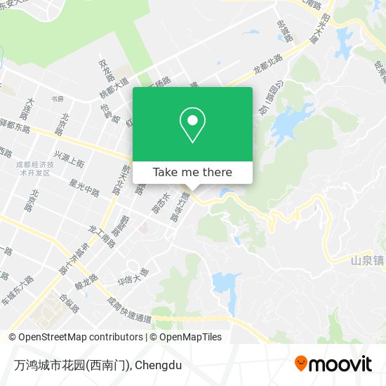 万鸿城市花园(西南门) map