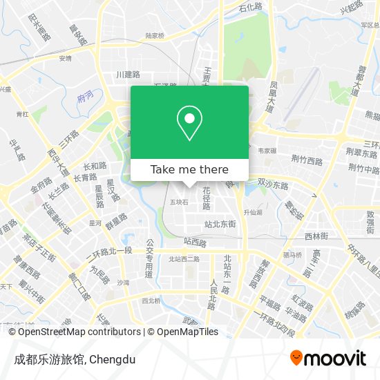 成都乐游旅馆 map